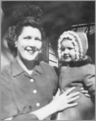 Anne holding daughter, Helen
